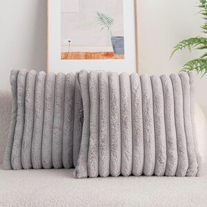 Amazon Essentials Soft Gray Pillow covers